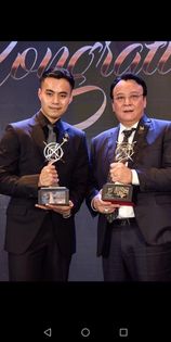 Nhận giải thưởng Doanh nghiệp xuất sắc nhất ch&acirc;u &Aacute; Th&aacute;i B&igrave;nh Dương 2018.