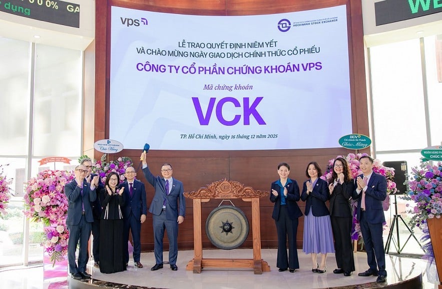 Cổ phiếu VCK của Chứng kho&aacute;n VPS ch&agrave;o s&agrave;n HOSE ng&agrave;y 16/12/2025.