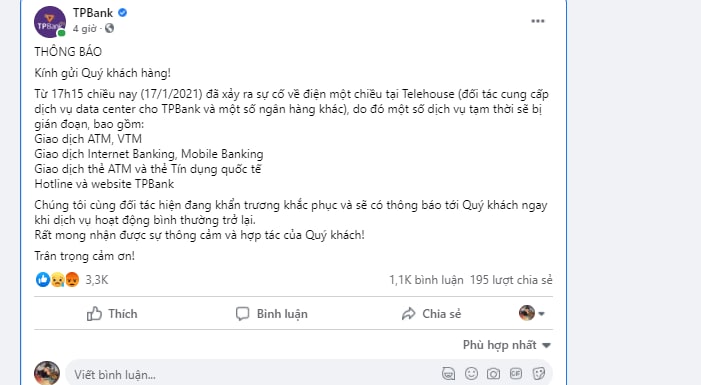 Nhiều ngân hàng thương mại gặp sự cố toàn hệ thống, người dùng hoang mang - Ảnh 2