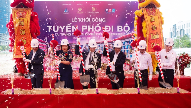 Ch&iacute;nh thức khởi c&ocirc;ng Tuyến phố đi bộ tại dự &aacute;n The Empire Đ&agrave; Nẵng