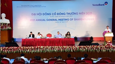 ĐHĐCĐ thường ni&ecirc;n năm 2021 của VietinBank.