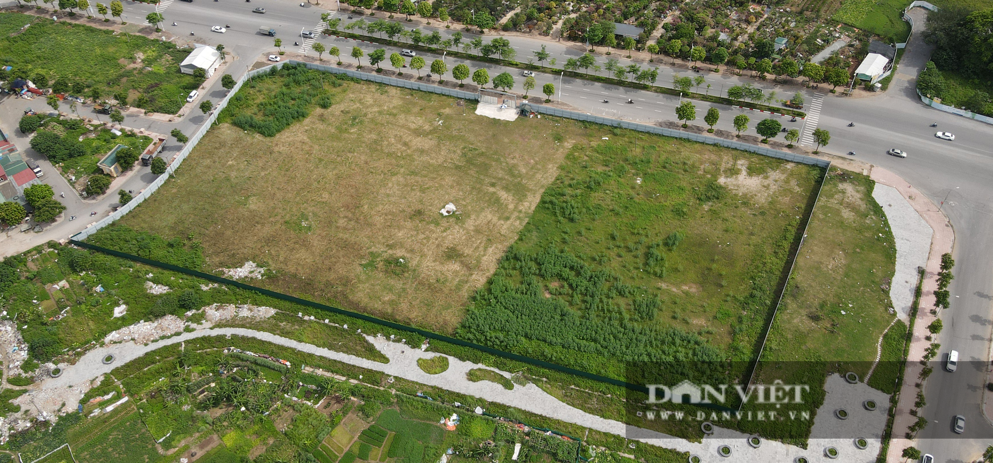 &nbsp;Vị tr&iacute; l&ocirc; đất l&agrave;m dự &aacute;n Eco Smart City Cổ Linh đang l&agrave; b&atilde;i đất trống, chưa c&oacute; hoạt động x&acirc;y dựng. (ảnh chụp ng&agrave;y 16/6/2021)