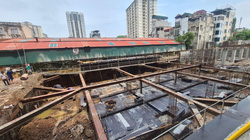 &nbsp;Dự &aacute;n chung cư Lavender Garden đang thi c&ocirc;ng phần m&oacute;ng. (ảnh chụp th&aacute;ng 6/2021)