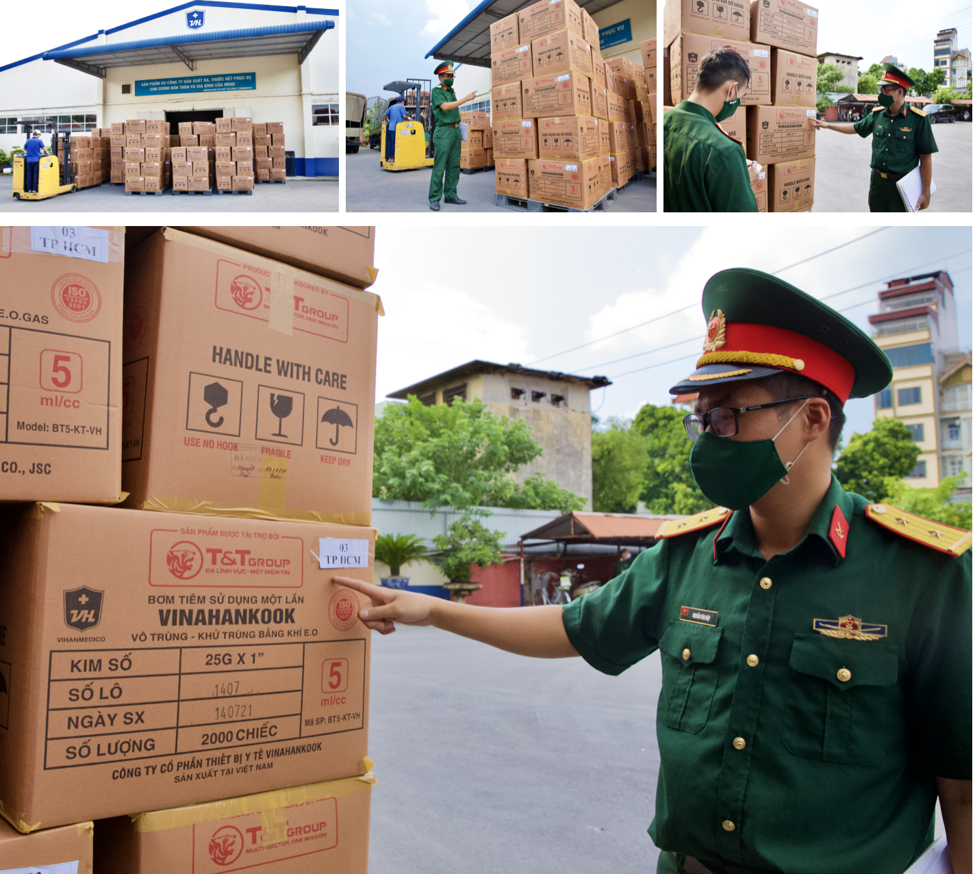 Trong 2 ng&agrave;y 31/8 v&agrave; 1/9, Tập đo&agrave;n T&amp;T Group đ&atilde; b&agrave;n giao cho Bộ Y tế 8,5 triệu bơm kim ti&ecirc;m nhằm phục vụ cho chiến dịch ti&ecirc;m chủng quốc gia ph&ograve;ng COVID-19. &nbsp;