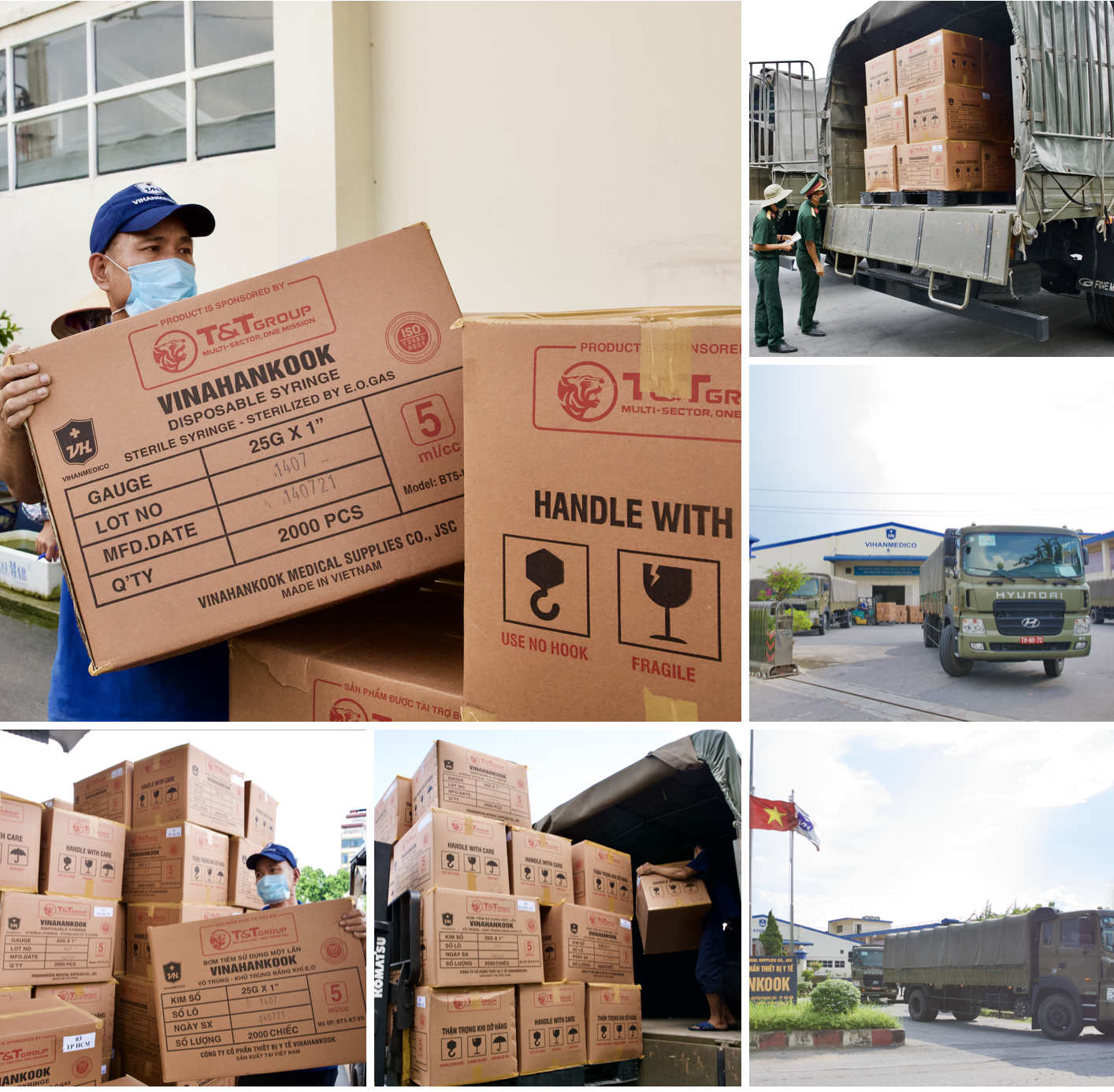 To&agrave;n bộ 8,5 triệu bơm kim ti&ecirc;m n&agrave;y được vận chuyển tới c&aacute;c tỉnh, th&agrave;nh tr&ecirc;n khắp cả nước, "tiếp sức" kịp thời cho c&ocirc;ng t&aacute;c ti&ecirc;m chủng vắc xin COVID-19 hiện nay.