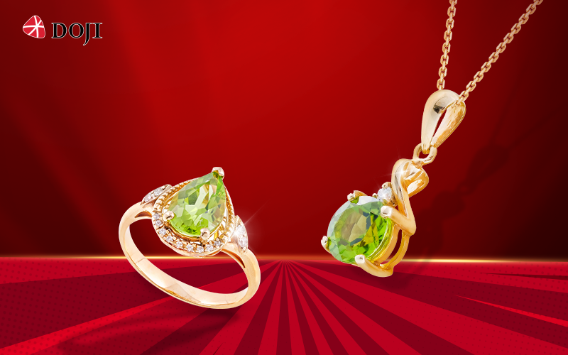 Sản phẩm đ&aacute; m&agrave;u của DOJI được thiết kế để kh&eacute;o l&eacute;o tạo điểm nhấn, t&ocirc;n vinh vẻ đẹp &Aacute; Đ&ocirc;ng. &nbsp;