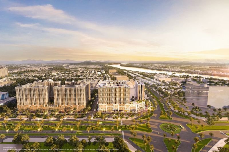 C&aacute;c t&ograve;a căn hộ cao cấp của Vinhomes Star City đều &aacute;n ngữ tr&ecirc;n c&aacute;c trục đường huyết mạch.