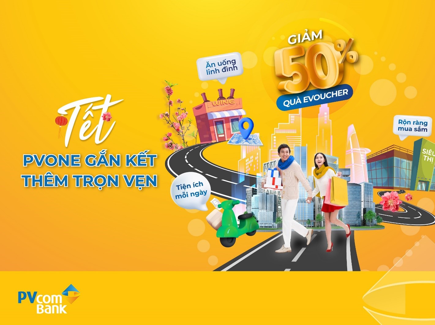 Giảm ngay 50% điểm đối với c&aacute;c loại qu&agrave; E-voucher tr&ecirc;n hệ sinh th&aacute;i PVOne &nbsp;