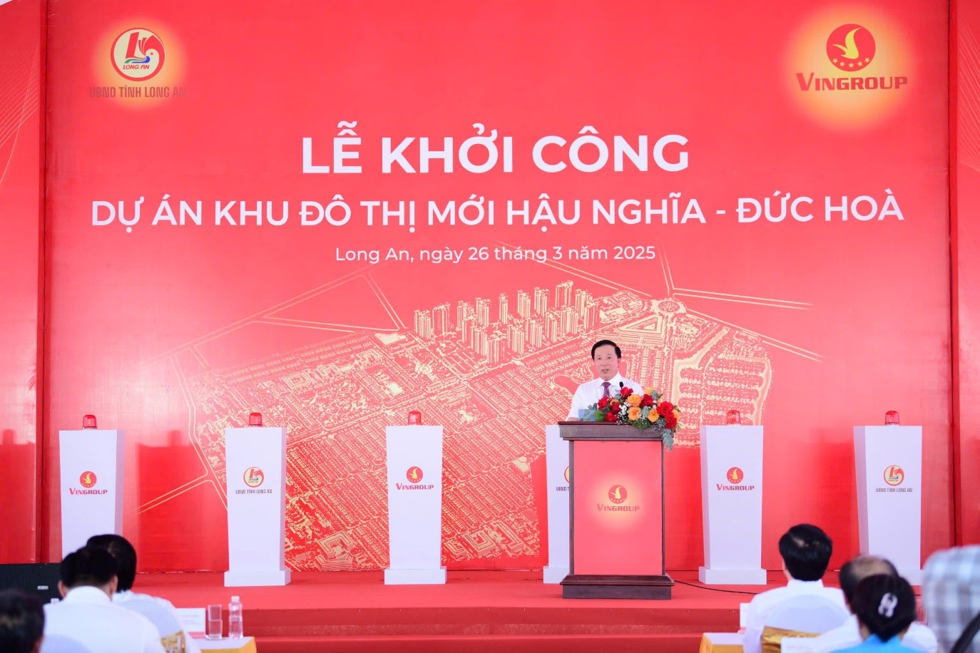 &Ocirc;ng Nguyễn Văn &Uacute;t, Chủ tịch UBND tỉnh Long An đ&aacute;nh gi&aacute; sự kiện khởi c&ocirc;ng Khu đ&ocirc; thị mới Hậu Nghĩa &ndash; Đức H&ograve;a l&agrave; bước chuyển m&igrave;nh rất đặc biệt của địa phương &nbsp;