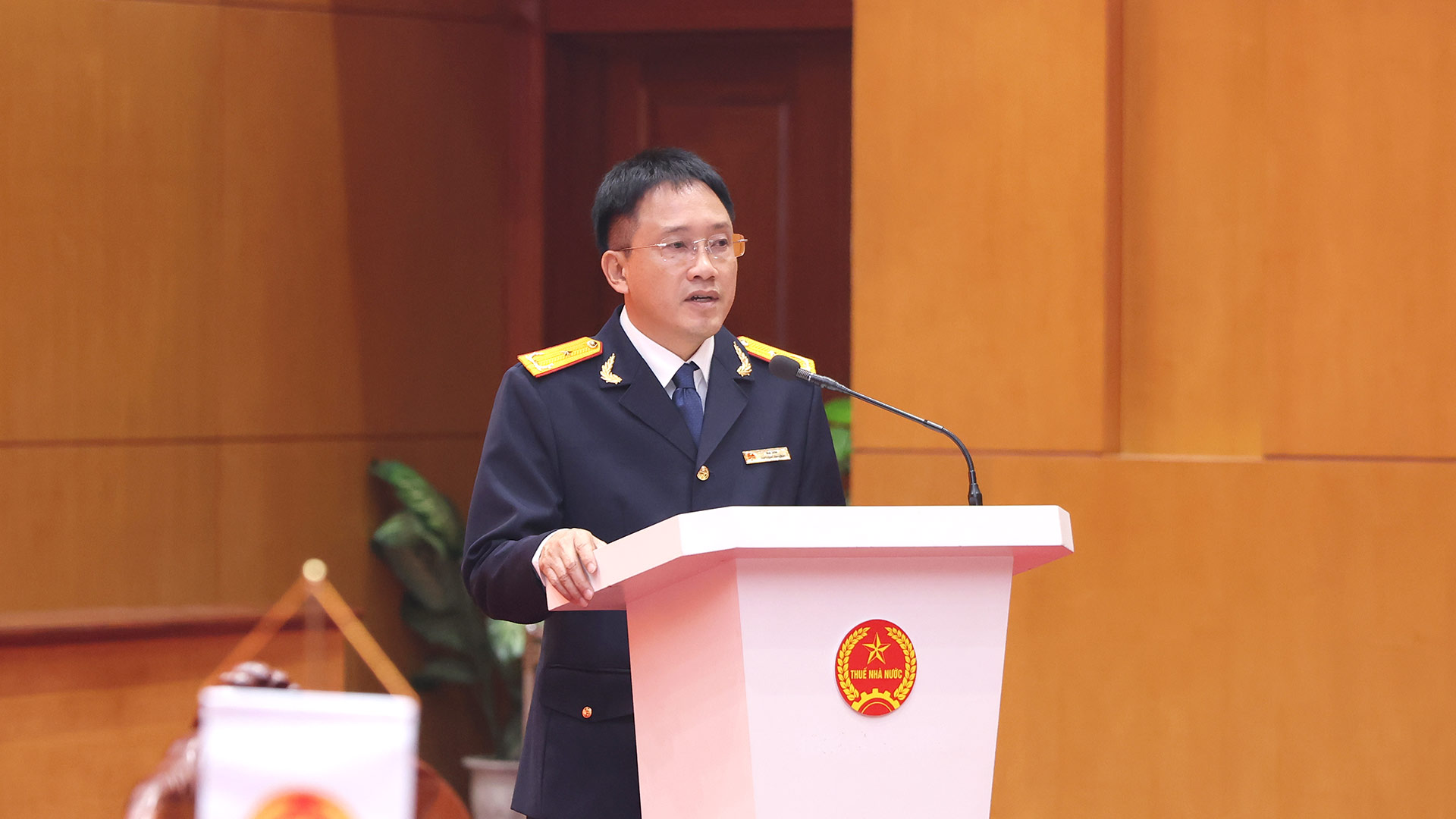 &Ocirc;ng Mai Sơn - Ph&oacute; Cục trưởng Cục Thuế chia sẻ tại sự kiện