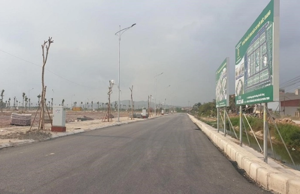 Một khu d&acirc;n cư mới đ&atilde; ho&agrave;n thiện hạ tầng tại huyện Y&ecirc;n Dũng.