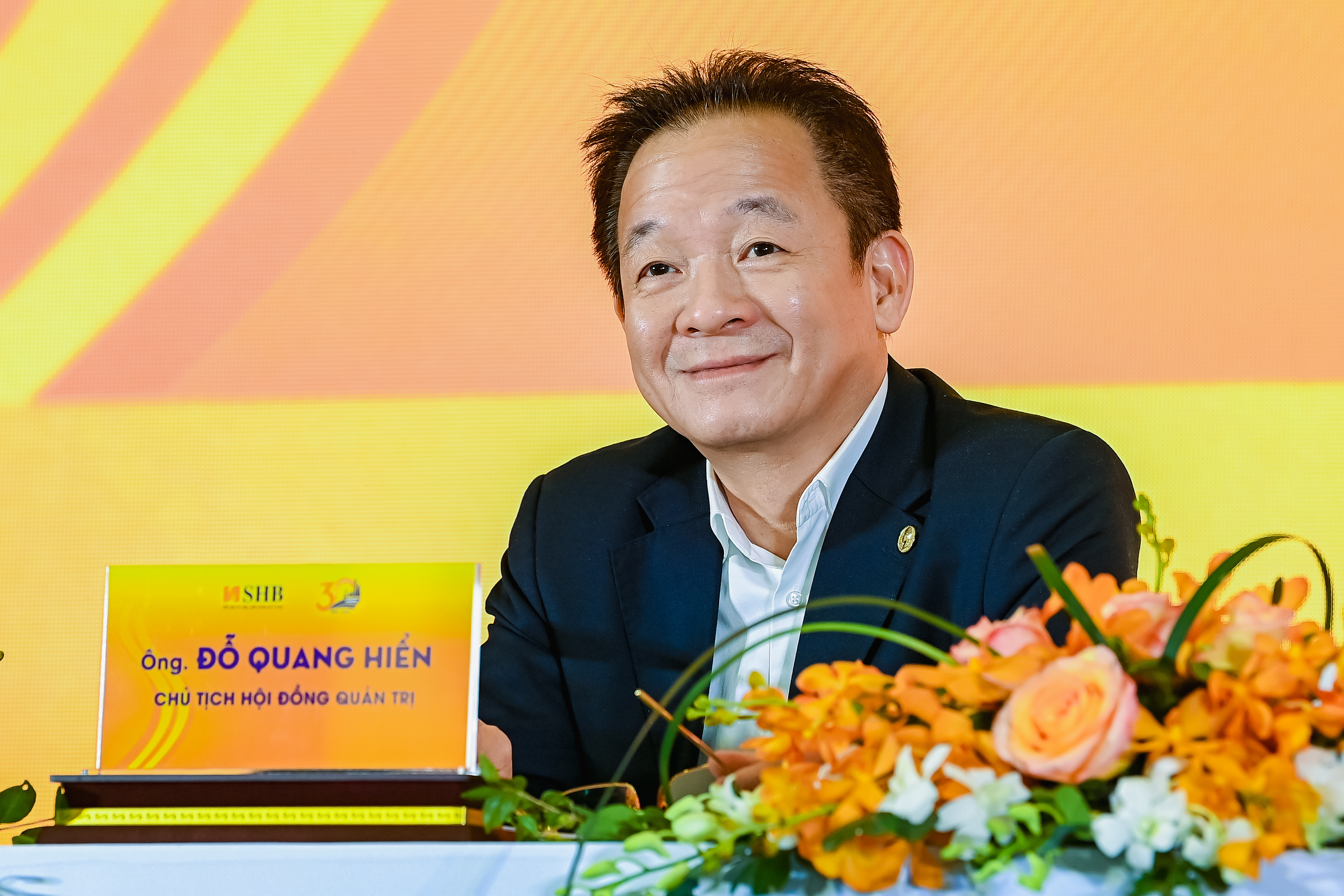 Chủ tịch HĐQT Đỗ Quang Hiển tại Đại Hội Đồng Cổ Đ&ocirc;ng SHB