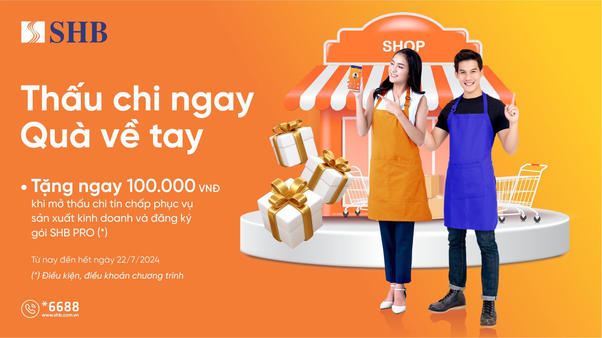 SHB cấp hạn mức thấu chi l&ecirc;n tới 300 triệu đồng hỗ trợ kh&aacute;ch h&agrave;ng mở rộng kinh doanh &nbsp;