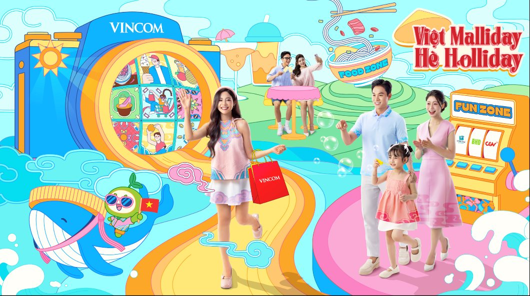 Vincom tổ chức chuỗi sự kiện &quot;Việt Malliday – H&#232; Holiday&quot;: trải nghiệm h&#232; rực rỡ gắt kết tinh thần Việt - Ảnh 1