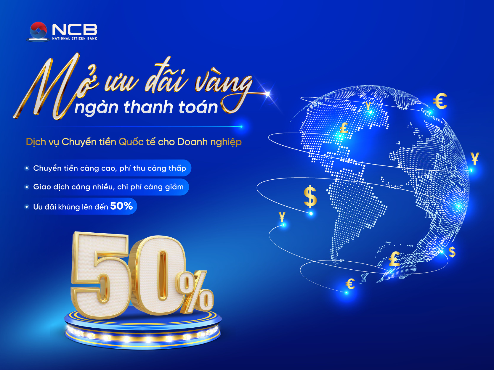 NCB tung loạt combo ưu đ&#227;i doanh nghiệp chuyển tiền quốc tế - Ảnh 1