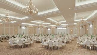 Vẻ đẹp sang trọng trong Trung t&acirc;m Hội nghị - Tiệc cưới lớn nhất Việt Nam ở Vinhomes Ocean Park 2 &nbsp;