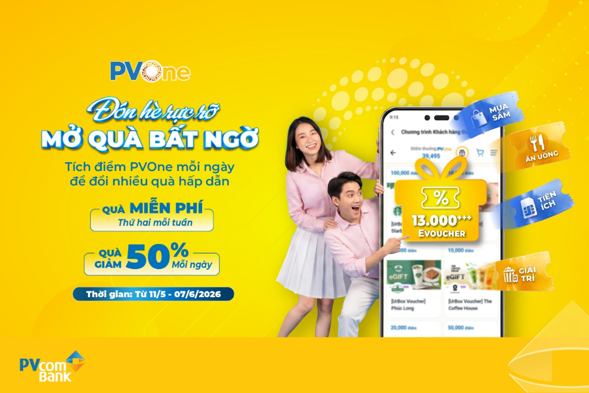 Cùng PVcomBank đón hè rực rỡ với hơn 13.000 quà tặng trên hệ sinh thái PVOne - Ảnh 1