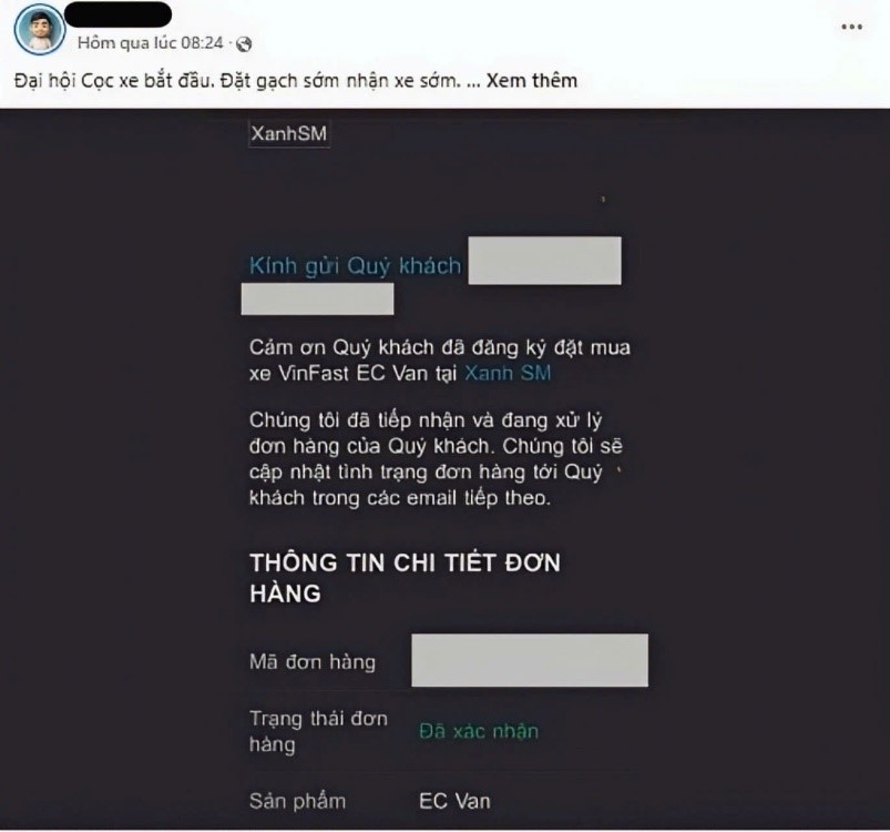 Kh&#225;ch h&#224;ng Việt h&#225;o hức khoe “bấm n&#250;t” chốt cọc sớm VinFast EC Van - Ảnh 2