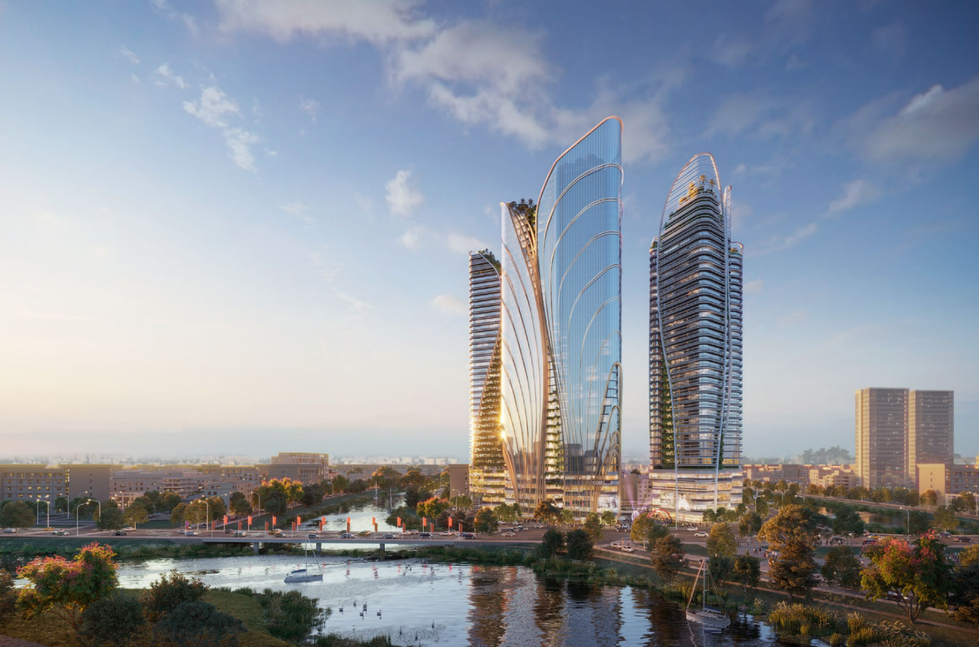 Phối cảnh c&ocirc;ng tr&igrave;nh Tổ hợp TTTM tr&ecirc;n nền Chợ Sắt (Hải Ph&ograve;ng) hứa hẹn trở th&agrave;nh c&ocirc;ng tr&igrave;nh c&oacute; kiến tr&uacute;c biểu tượng của th&agrave;nh phố do TNG Realty triển khai