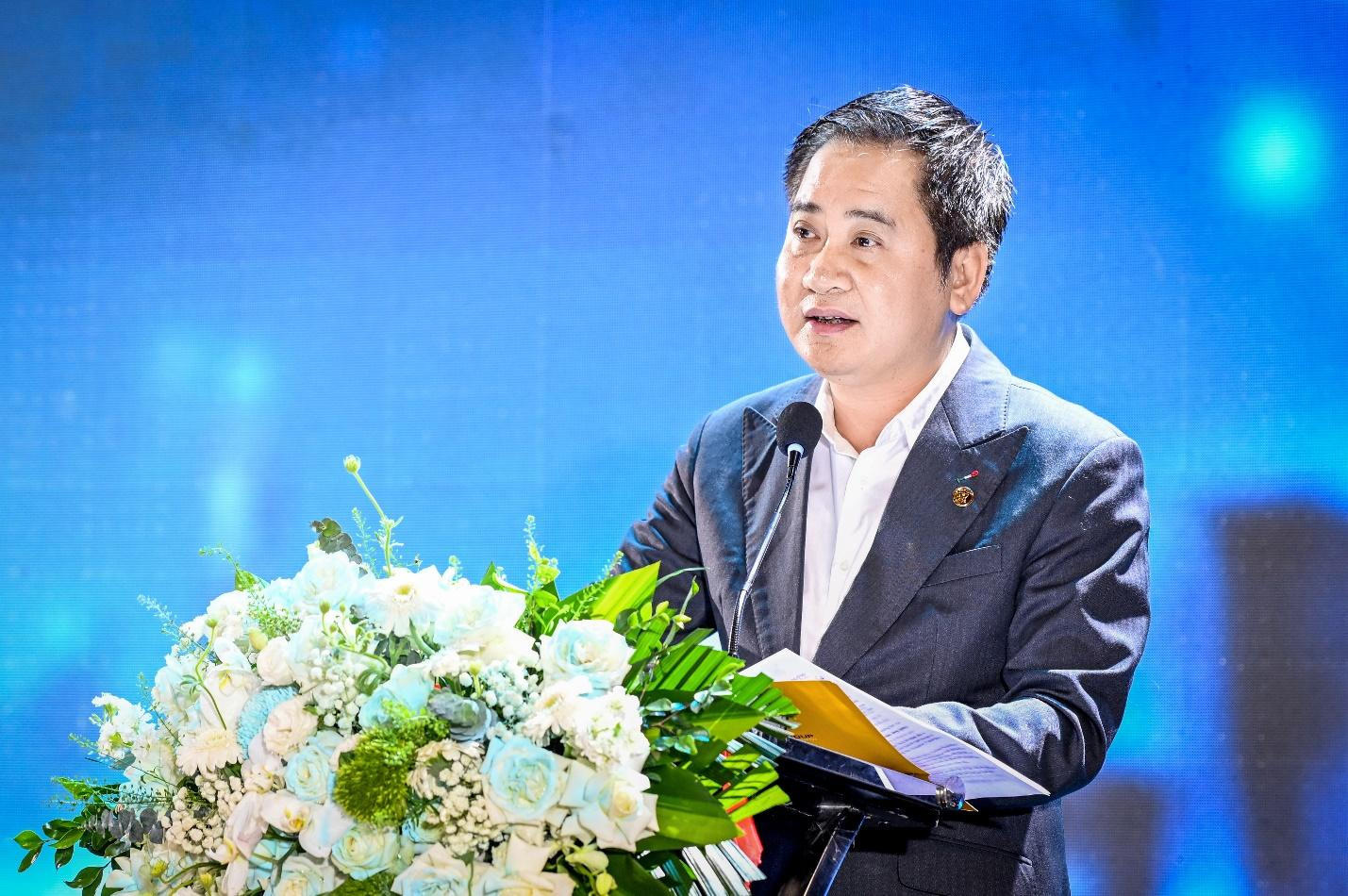 Tổng Gi&aacute;m đốc T&amp;T Group Mai Xu&acirc;n Sơn ph&aacute;t biểu tại sự kiện.