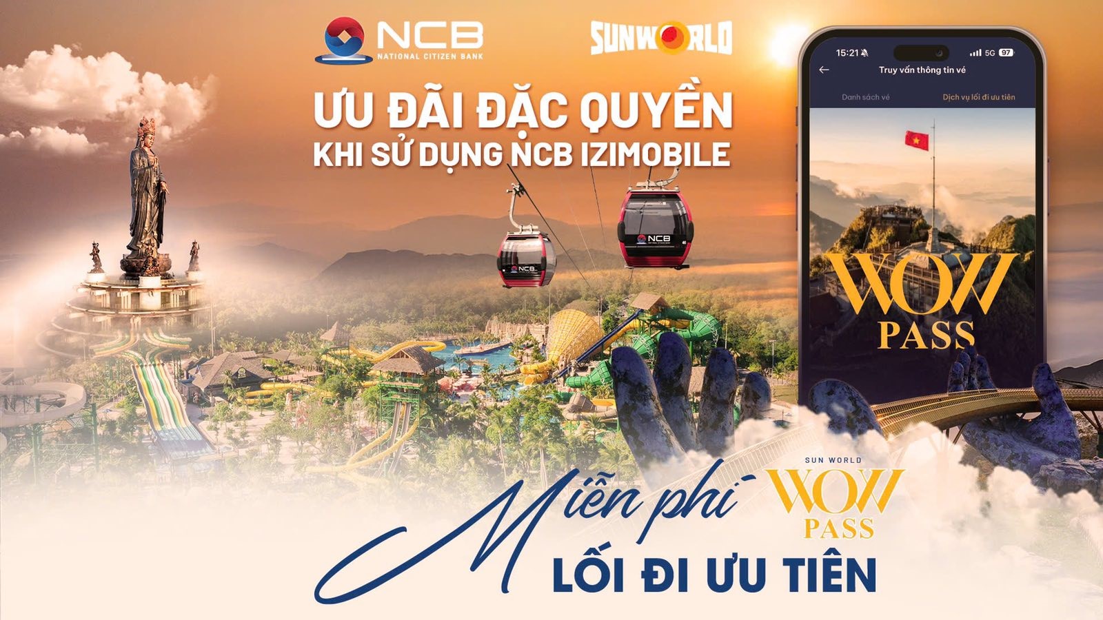 NCB miễn ph&iacute; sử dụng lối đi ưu ti&ecirc;n cho người d&ugrave;ng mới tr&ecirc;n ứng dụng NCB iziMobile. Ảnh: NCB &nbsp;