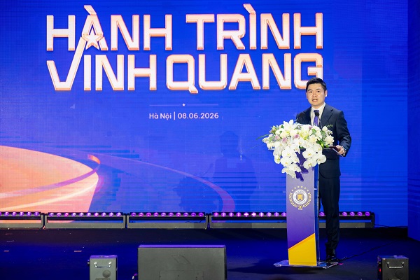 Chủ tịch CLB b&oacute;ng đ&aacute; H&agrave; Nội Đỗ Vinh Quang tin tưởng đội b&oacute;ng thủ đ&ocirc; sẽ tiếp tục viết n&ecirc;n những chương mới đầy tự h&agrave;o trong lịch sử của m&igrave;nh.