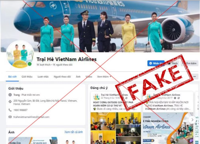 C&aacute;c trang c&oacute; dấu hiệu giả mạo thường sử dụng nội dung, h&igrave;nh ảnh tương tự k&ecirc;nh ch&iacute;nh thức của Vietnam Airlines nhằm tạo dựng l&ograve;ng tin trước khi y&ecirc;u cầu người d&ugrave;ng đăng k&yacute;, cung cấp th&ocirc;ng tin hoặc chuyển tiền.