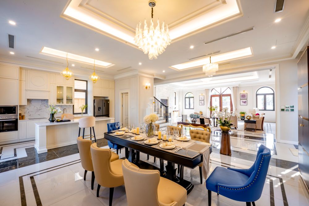 Kh&ocirc;ng gian sống sang trọng trong căn biệt thự Đảo Vua