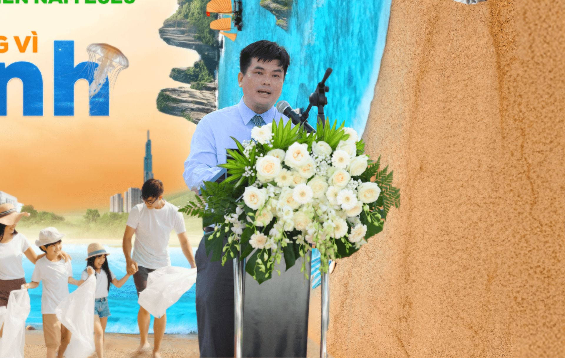 &Ocirc;ng L&ecirc; Đại Dương - Ph&oacute; Chủ tịch UBND th&agrave;nh phố Nha Trang - đề cao &yacute; nghĩa v&agrave; t&iacute;nh thiết thực của chiến dịch "C&ugrave;ng h&agrave;nh động v&igrave; biển xanh" được Quỹ V&igrave; tương lai xanh c&ugrave;ng c&aacute;c c&ocirc;ng ty th&agrave;nh vi&ecirc;n v&agrave; c&ocirc;ng ty li&ecirc;n kết của Tập đo&agrave;n Vingroup khởi xướng nhằm hưởng ứng Ng&agrave;y Đại dương Thế giới &ndash; ng&agrave;y 08/6/2025 v&agrave; Lễ hội Văn h&oacute;a - Du lịch biển năm 2025; Chiến dịch hướng đến n&acirc;ng cao nhận thức về bảo vệ t&agrave;i nguy&ecirc;n biển v&agrave; đại dương Việt Nam, đồng thời k&ecirc;u gọi cộng đồng chung tay h&agrave;nh động thiết thực để l&agrave;m sạch v&agrave; bảo tồn vẻ đẹp của bờ biển đất nước.