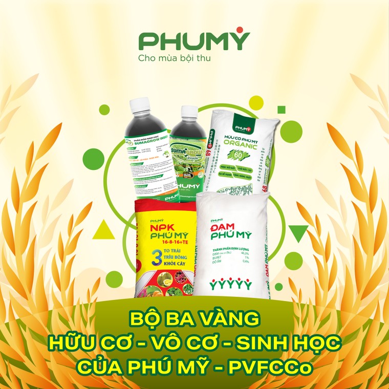 Bộ ba v&#224;ng v&#244; cơ – hữu cơ – sinh học của Ph&#250; Mỹ - PVFCCo - Ảnh 1