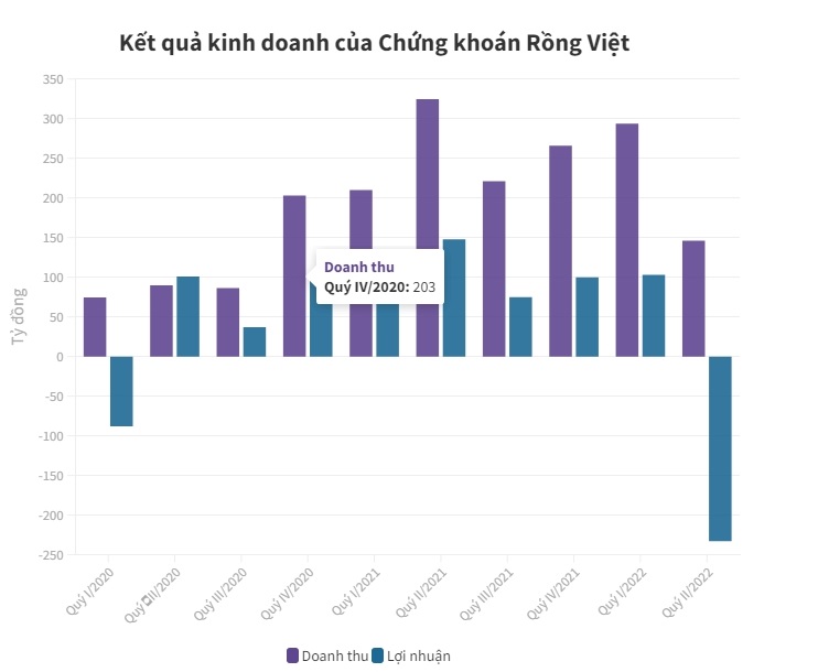 Chứng kho&#225;n Rồng Việt lỗ kỷ lục qu&#253; đầu năm 2022 - Ảnh 1