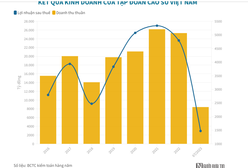 Tập đo&#224;n Cao su Việt Nam b&#225;o l&#227;i giảm s&#226;u, c&#243; hơn 1.000 tỷ đồng nợ xấu - Ảnh 2
