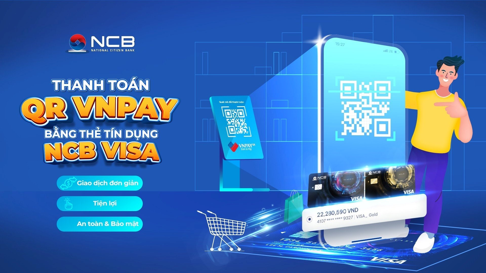 Kh&aacute;ch h&agrave;ng c&oacute; thể thanh to&aacute;n h&oacute;a đơn chọn nguồn thẻ t&iacute;n dụng tr&ecirc;n NCB iziMobile &nbsp;