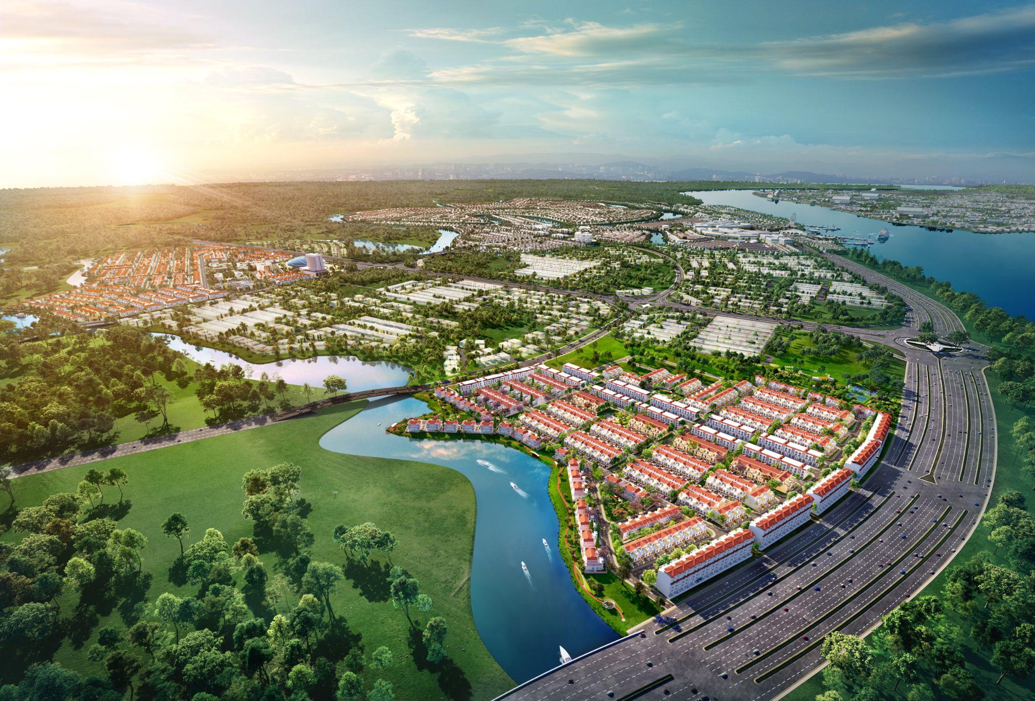 River Park 1 nằm ngay cửa ng&otilde; Aqua City, khu đ&ocirc; thị sở hữu vị tr&iacute; đắc điạ bậc nhất khu Đ&ocirc;ng.
