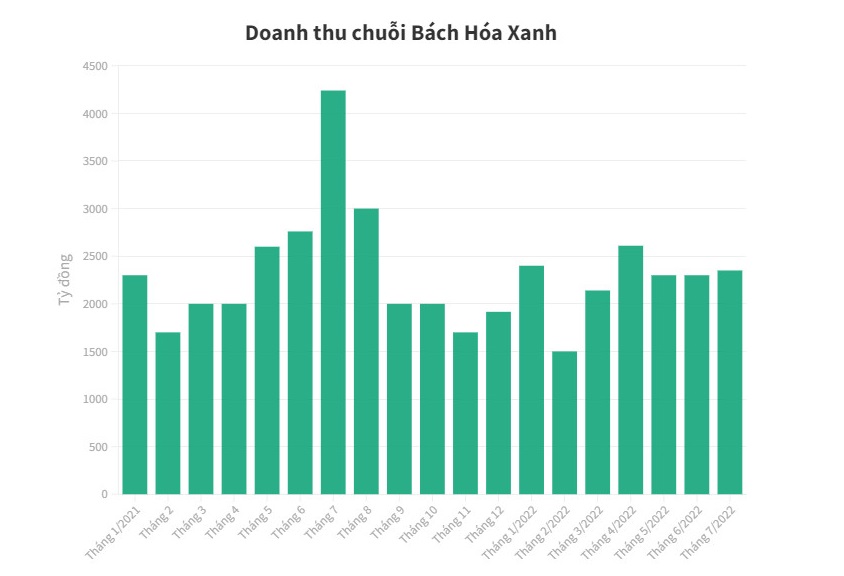 Doanh thu chuỗi Bách Hóa Xanh tháng 7 giảm 45% so với cùng kỳ - Ảnh 1