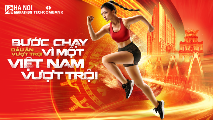 Giải chạy H&#224; Nội Marathon Techcombank lần đầu ti&#234;n c&#249;ng th&#244;ng điệp“Dấu ấn vượt trội” - Ảnh 1