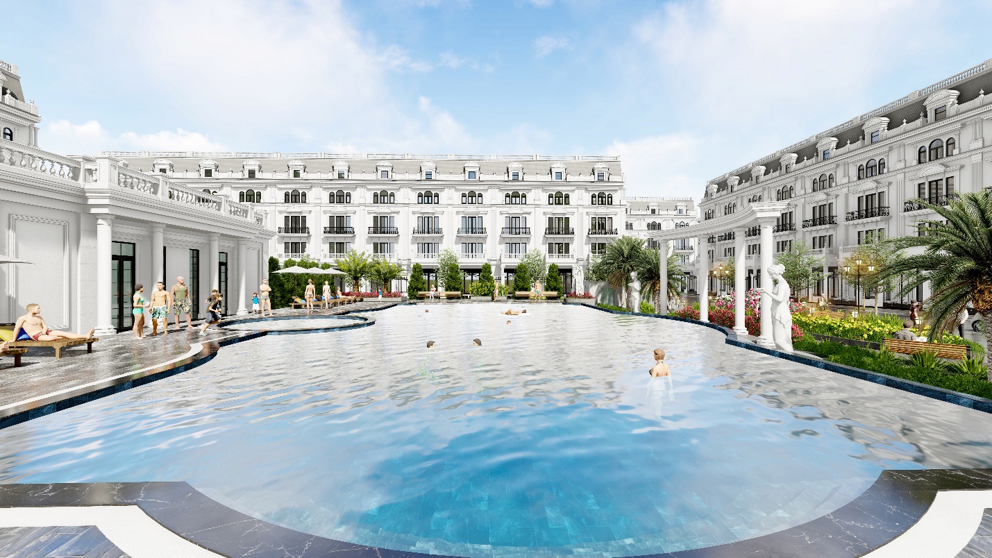 Kh&ocirc;ng gian bể bơi Địa Trung Hải &ndash; Khu đ&ocirc; thị Danko Avenue