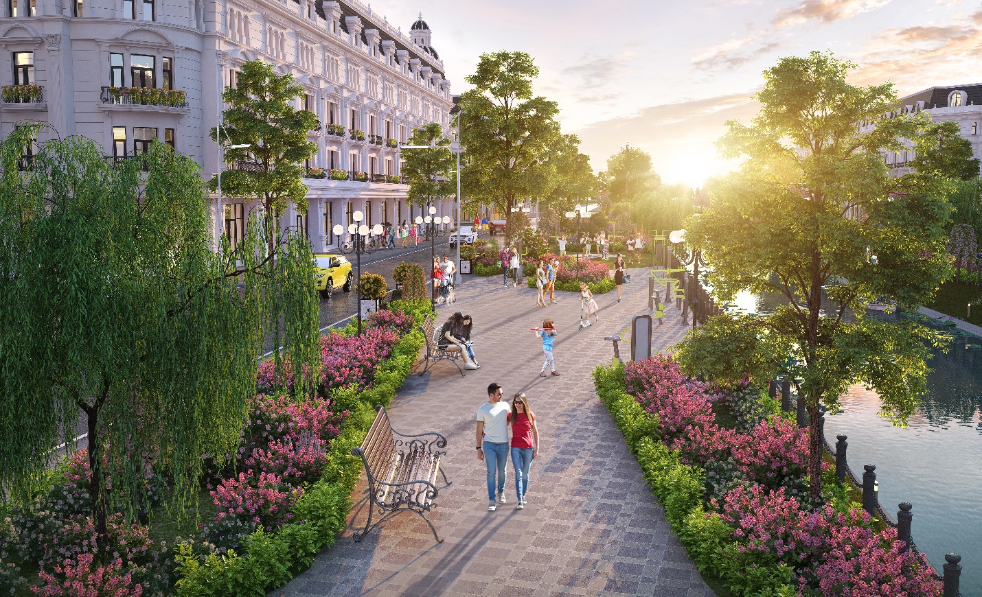 C&ocirc;ng vi&ecirc;n thể thao ngo&agrave;i trời khu đ&ocirc; thị Danko Avenue