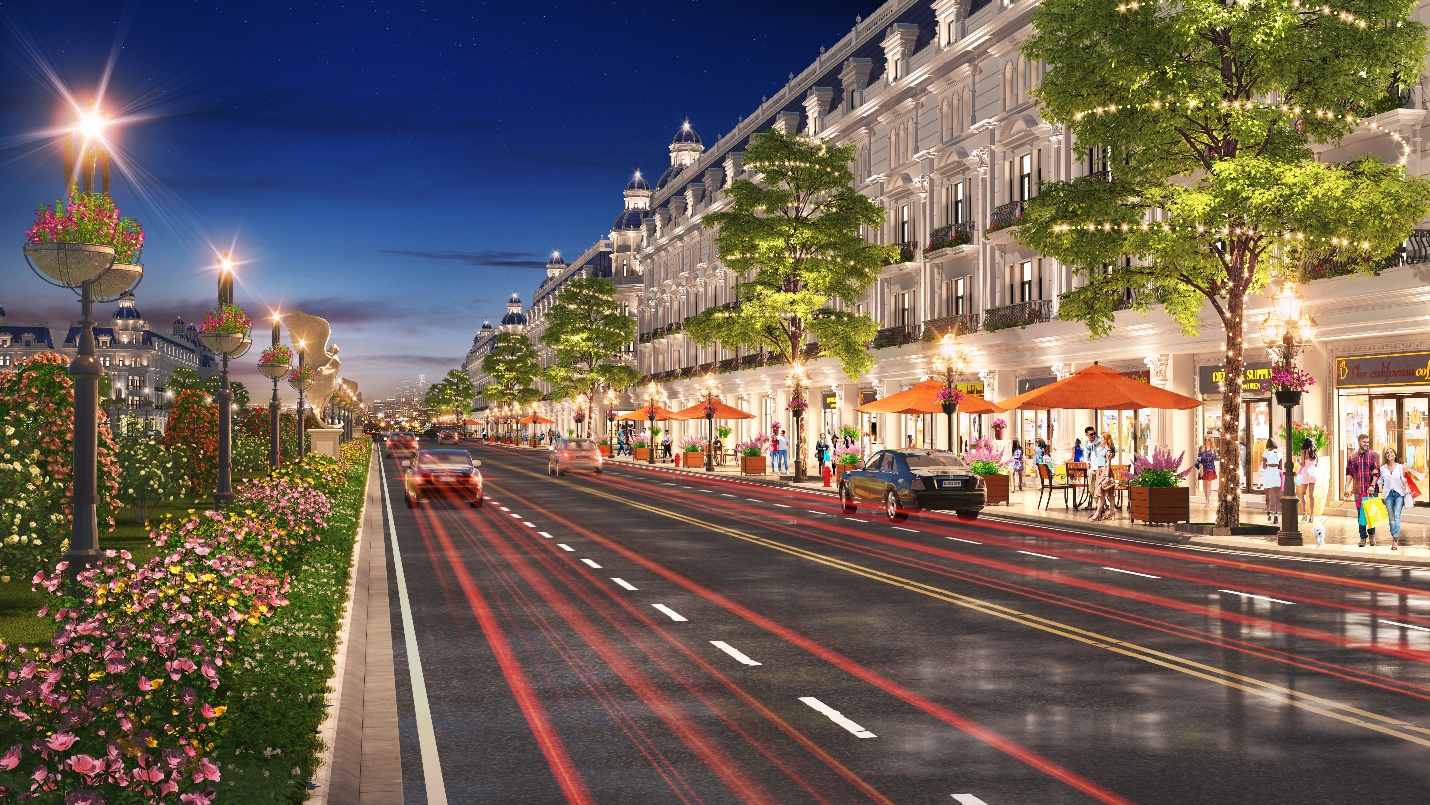 Những d&atilde;y shophouse t&acirc;m điểm giao thương sầm uất tại KĐT Danko Avenue