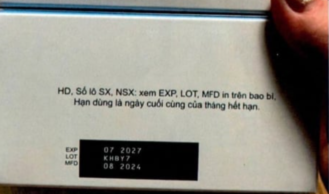 Sản phẩm nghi ngờ giả. (Ảnh: Cục Quản l&yacute; Dược)