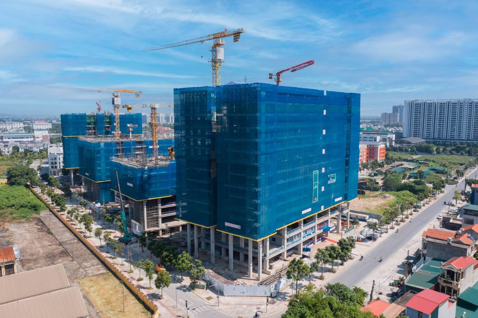 Dự &aacute;n nhanh ch&oacute;ng được ho&agrave;n thiện đảm bảo tuyệt đối về chất lượng kỹ thuật, dự kiến ho&agrave;n thiện cất n&oacute;c cả 4 t&ograve;a trong Qu&yacute; 4/2023 &nbsp;