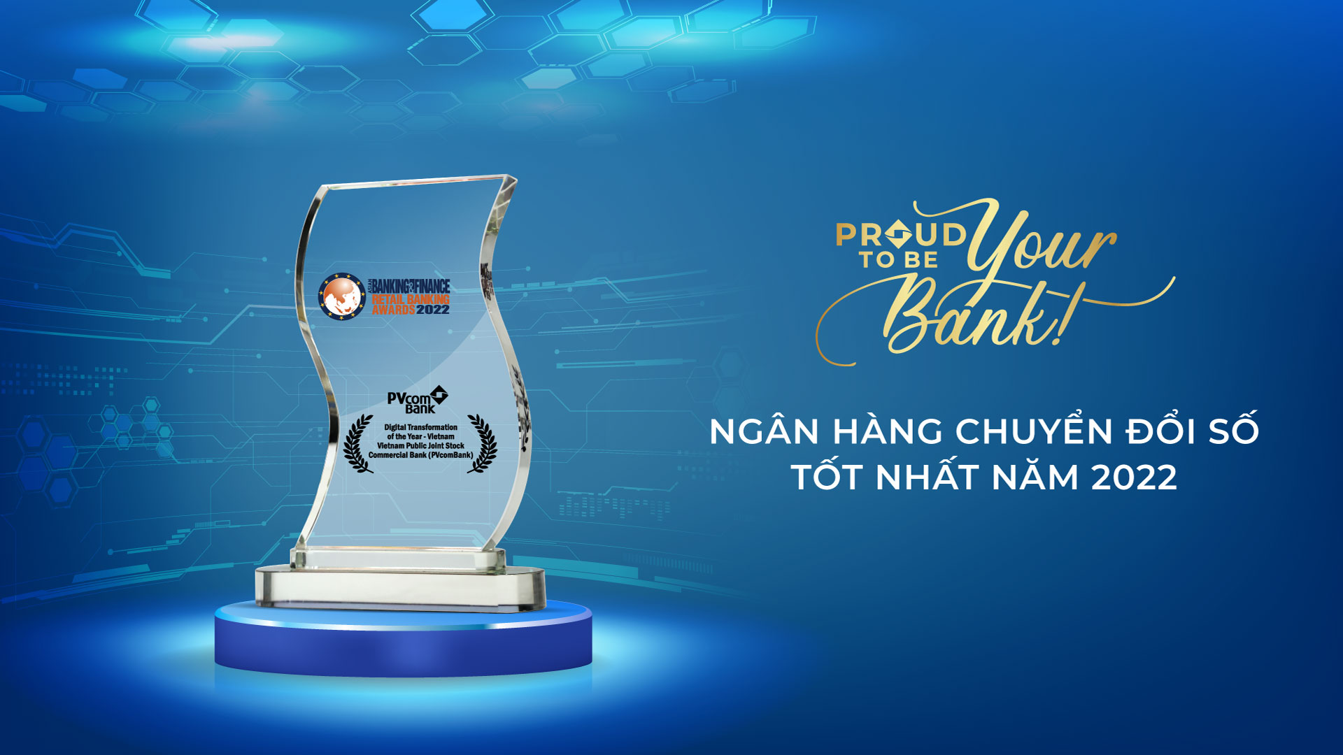 PVcomBank &ndash; Ng&acirc;n h&agrave;ng chuyển đổi số tốt nhất Việt Nam 2022.
