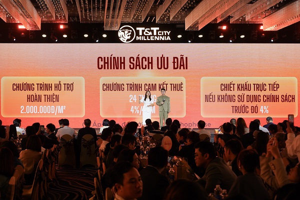 Bộ ch&iacute;nh s&aacute;ch &ldquo;đ&ograve;n bẩy k&eacute;p&rdquo; tạo sức h&uacute;t mạnh mẽ cho T&amp;T City Millennia