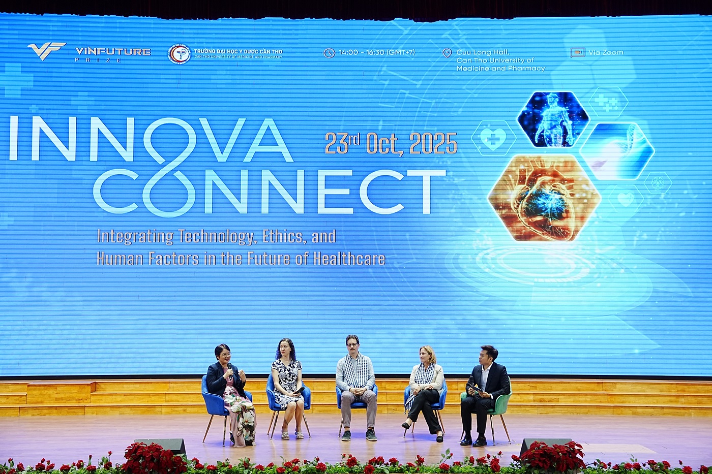 Hội thảo InnovaConnect diễn ra tại Trường Đại học Y dược Cần Thơ đ&aacute;nh dấu lần đầu ti&ecirc;n s&aacute;ng kiến kết nối khoa học n&agrave;y được triển khai tại khu vực Đồng bằng s&ocirc;ng Cửu Long. Ảnh: VFP. &nbsp;