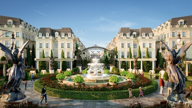 Sunshine Capital Tay Thang Long sẽ mang đến những tuyến phố mua sắm sầm uất đậm chất &Acirc;u tại cửa ng&otilde; ph&iacute;a T&acirc;y Thủ Đ&ocirc;