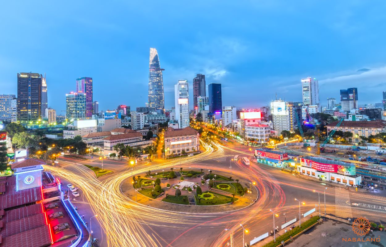 Quận 1 (cũ) l&agrave; đ&ocirc; thị trung t&acirc;m, biểu tượng cho sự thịnh vượng của TP.HCM (Nguồn: Internet)