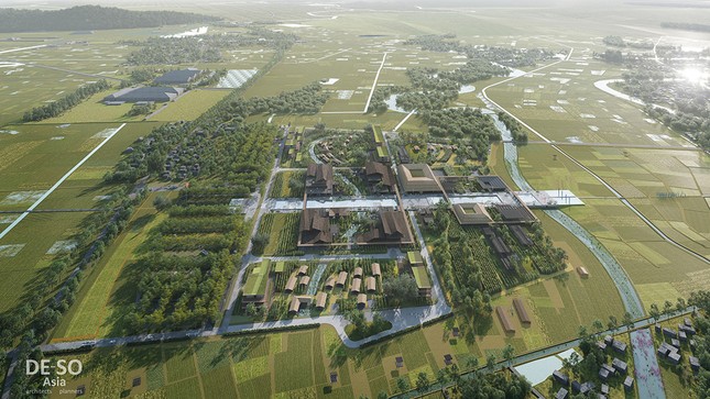 Phối cảnh Quy hoạch bảo tồn, t&ocirc;n tạo v&agrave; ph&aacute;t huy gi&aacute; trị Khu lưu niệm Chủ tịch Hồ Ch&iacute; Minh