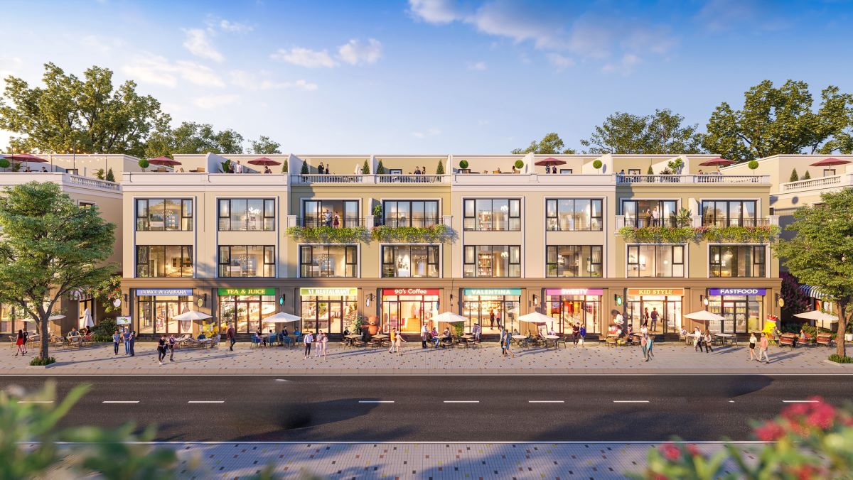 Nh&agrave; phố tại Vinhomes Green City c&oacute; c&ocirc;ng năng linh hoạt, kiến tạo gi&aacute; trị k&eacute;p vừa ở vừa khai th&aacute;c kinh doanh (Ảnh minh họa: Vinhomes)