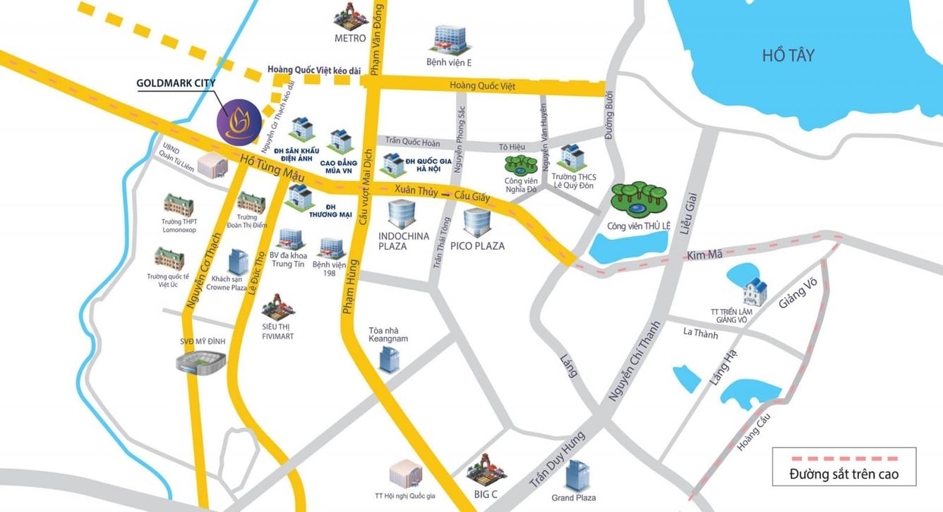 Vị tr&iacute; Goldmark City &nbsp;