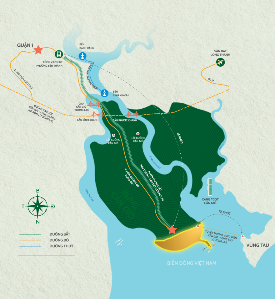 Mạng lưới hạ tầng tạo &ldquo;đường băng tỷ đ&ocirc;&rdquo; để bất động sản Cần Giờ cất c&aacute;nh